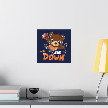 Bear Down Animated Kid's Poster