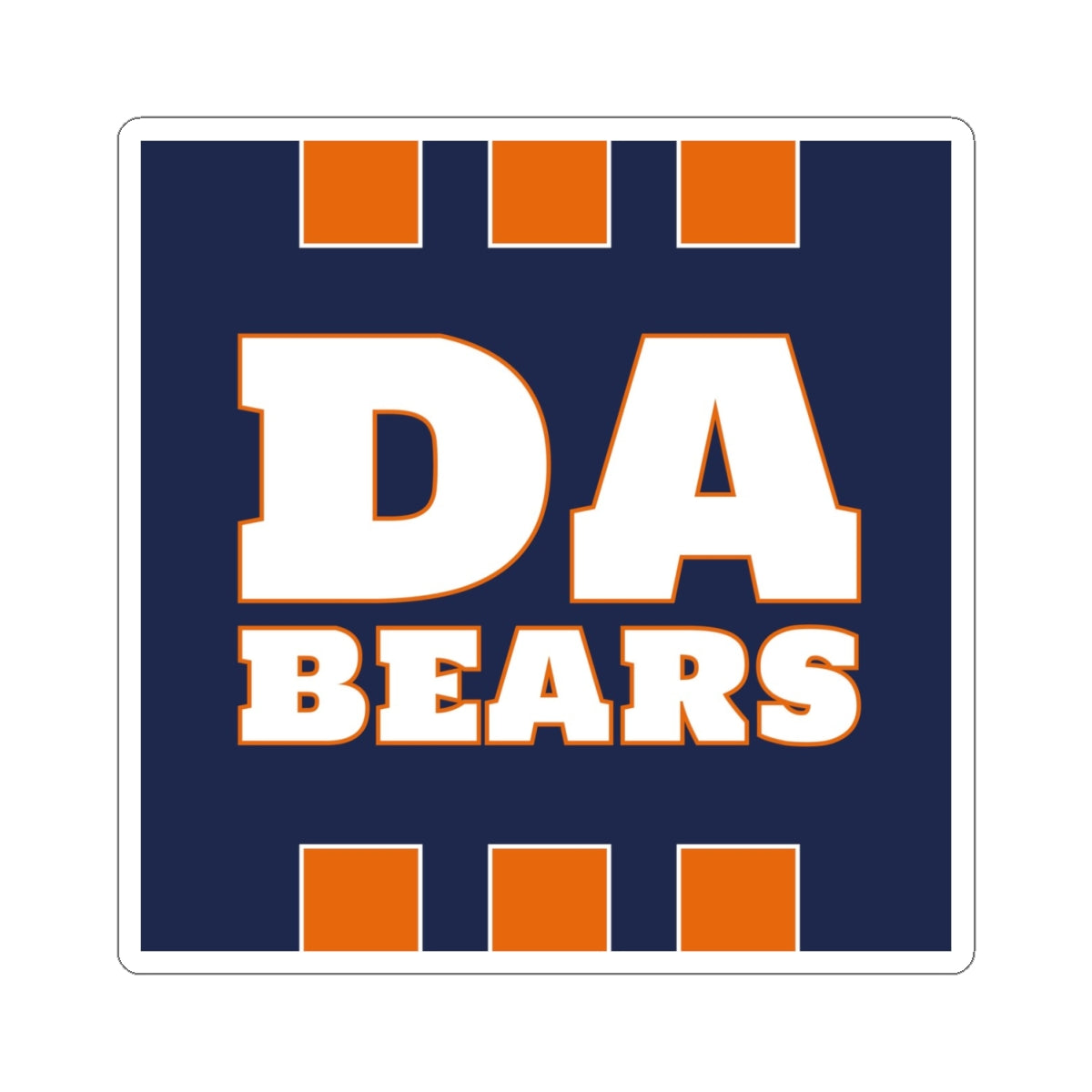 Da Bears Jersey Themed Sticker