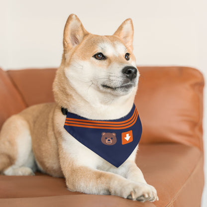 Bear Down Emoji Dog Bandana