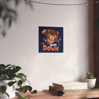 Bear Down Animated Kid's Poster