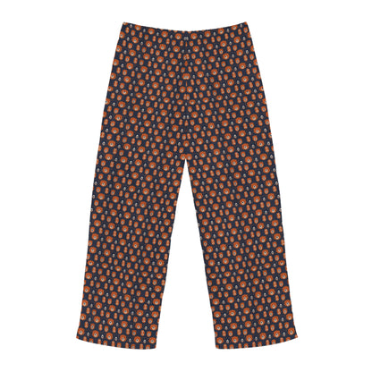 Chicago Bears Pajama Pants - Men's Sleepwear - Bears & Footballs Pattern - Jersey Knit