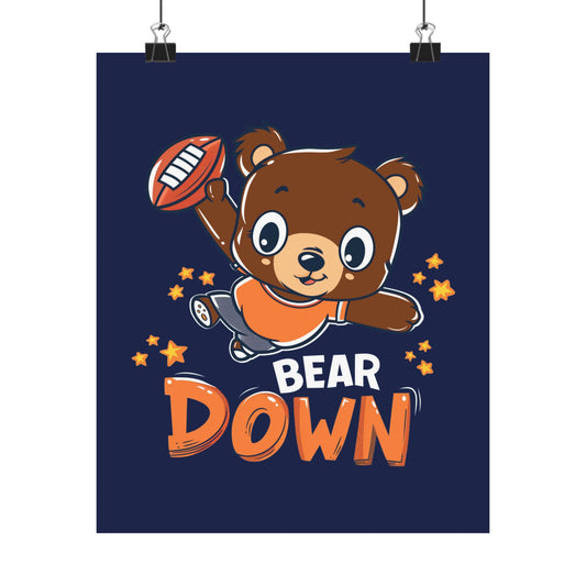 Bear Down Animated Kid's Poster