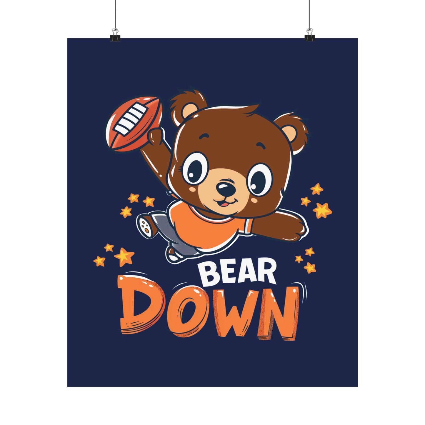 Bear Down Animated Kid's Poster