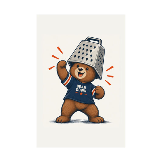 Cheese Grater Bear Poster -  Poster -  No Context Bears