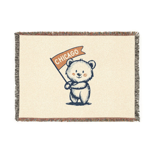 Chicago Bear Blanket Printify