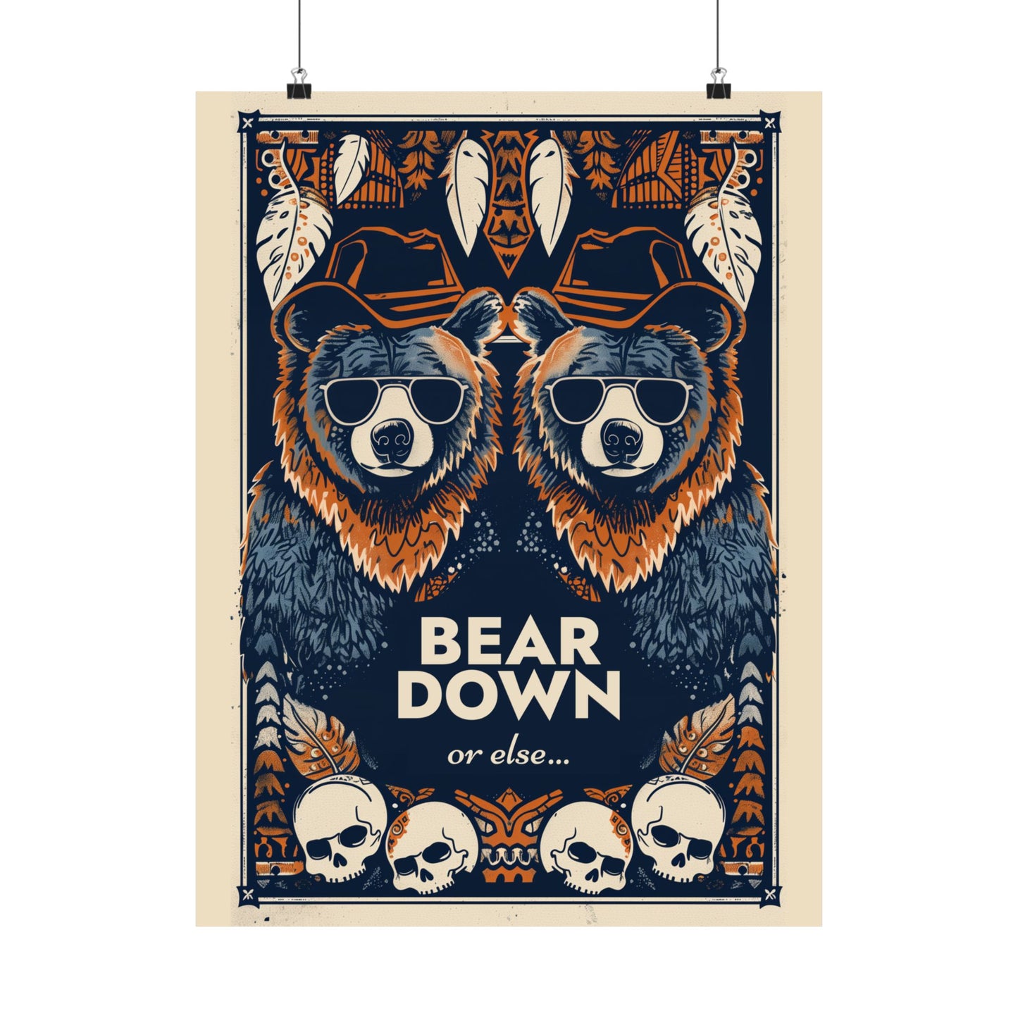 Bear Down Western Poster