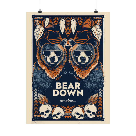 Bear Down Western Poster