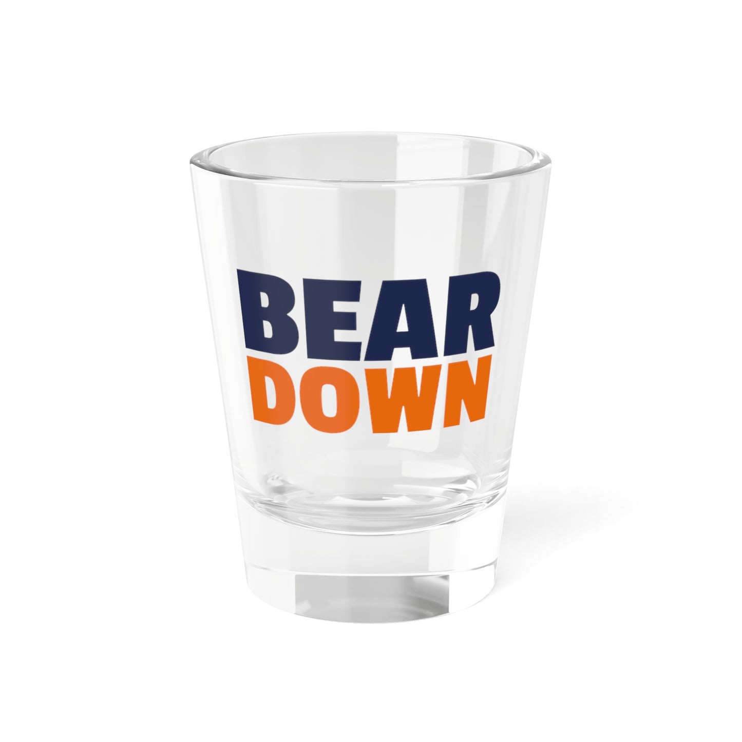 Bear Down Shot Glass