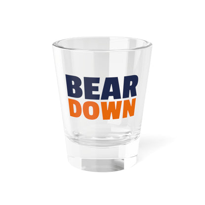 Bear Down Shot Glass