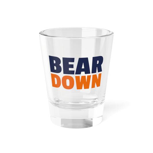 Bear Down Shot Glass