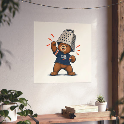 Cheese Grater Bear Poster -  Poster -  No Context Bears