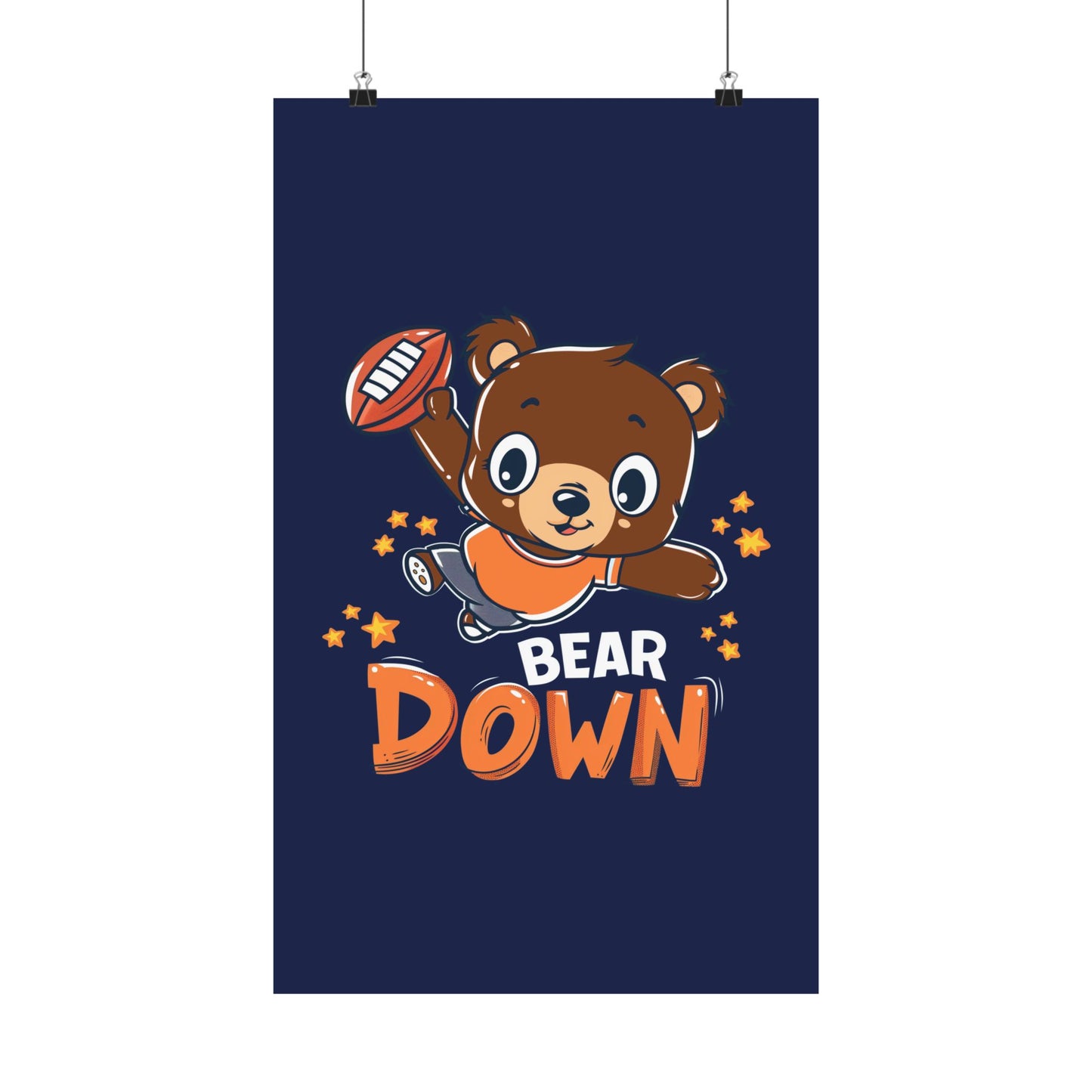 Bear Down Animated Kid's Poster