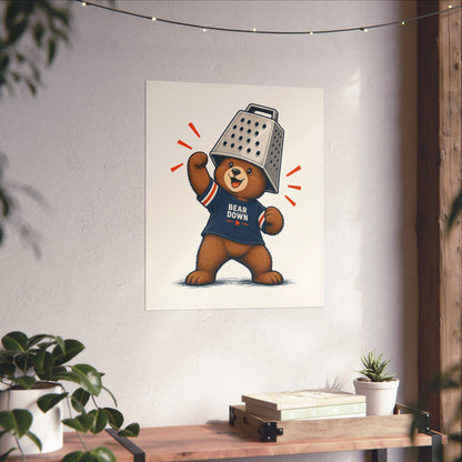 Cheese Grater Bear Poster -  Poster -  No Context Bears
