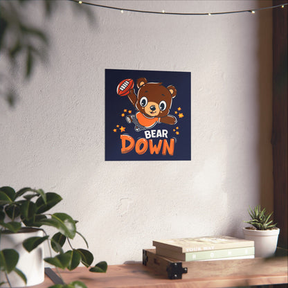Bear Down Animated Kid's Poster