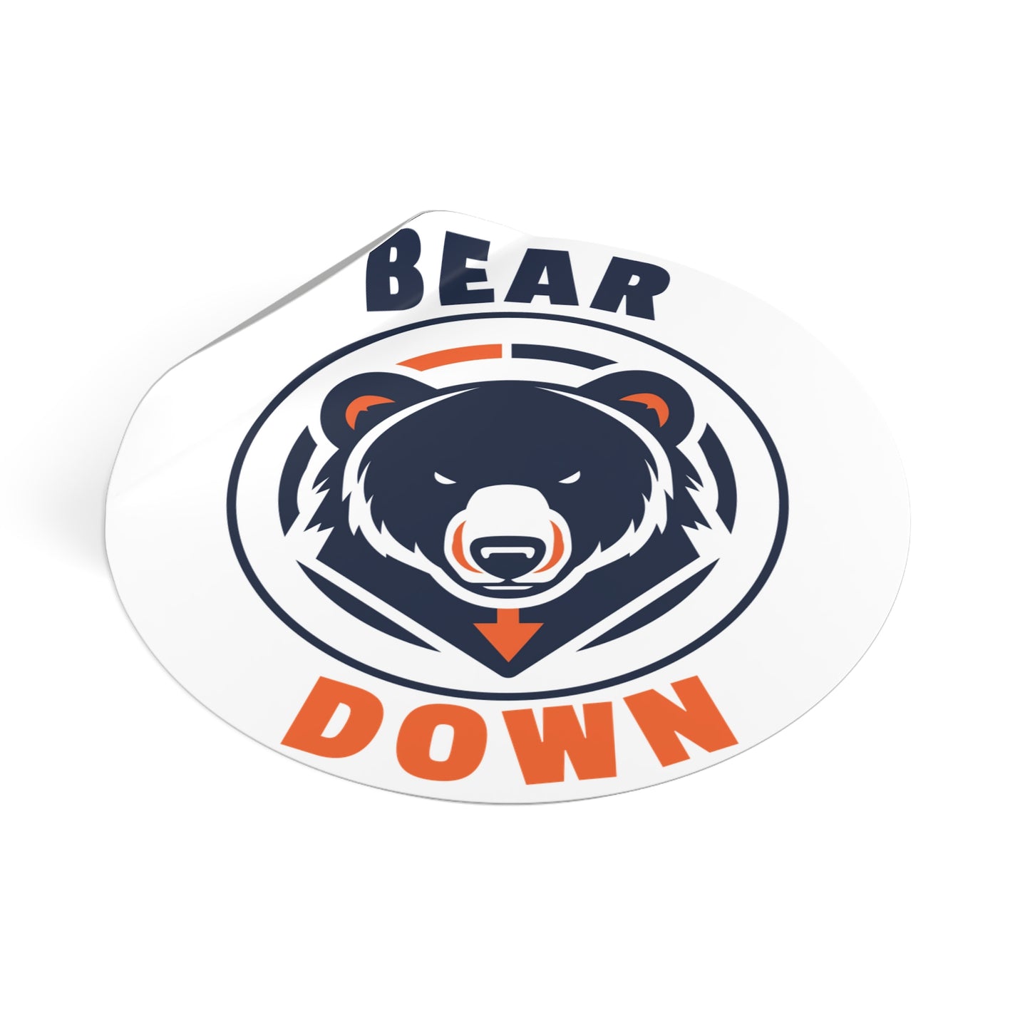 Bear Down Logo Sticker