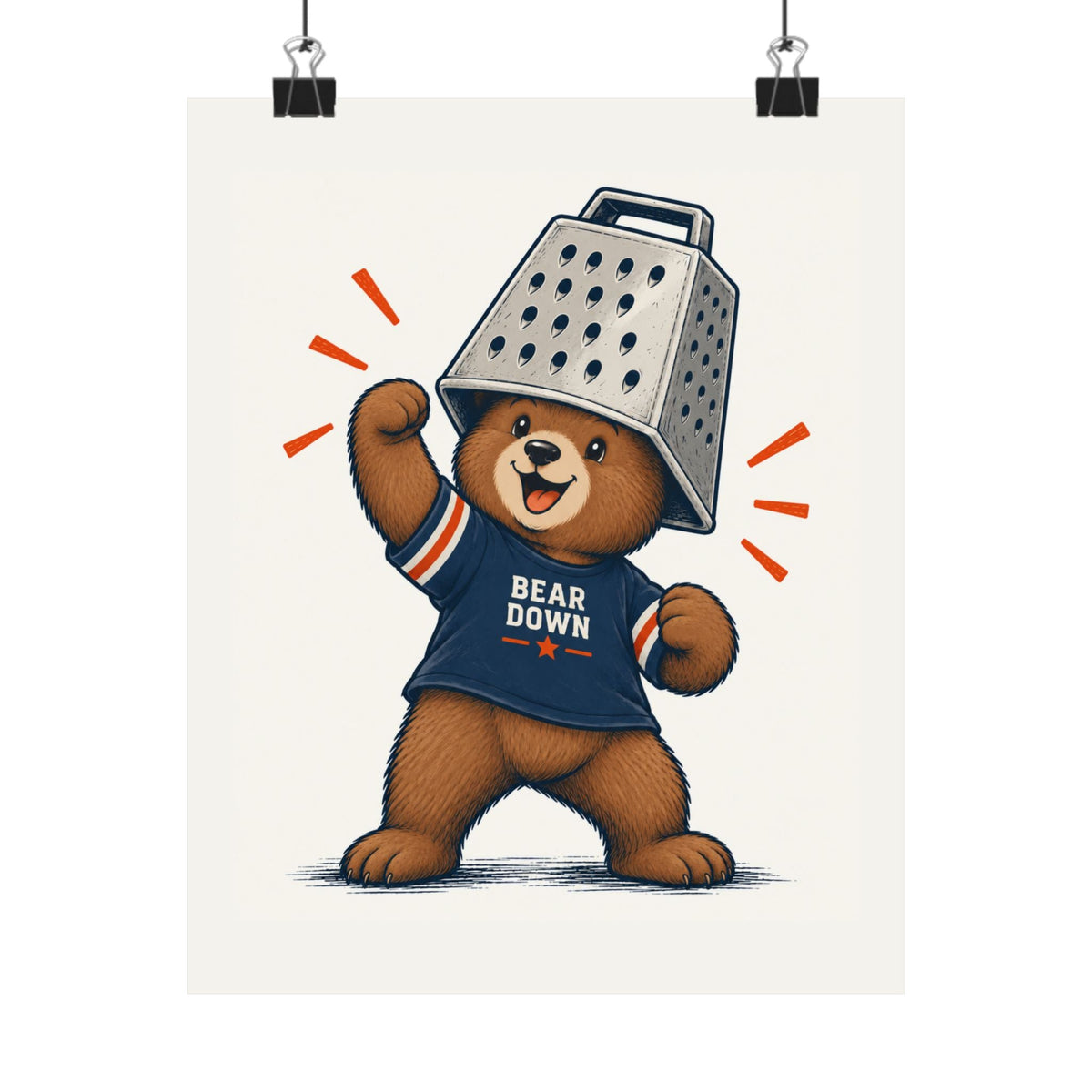 Cheese Grater Bear Poster -  Poster -  No Context Bears