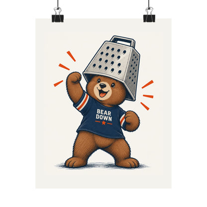 Cheese Grater Bear Poster -  Poster -  No Context Bears