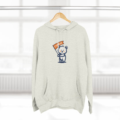 Chicago Flag Bear Hoodie
