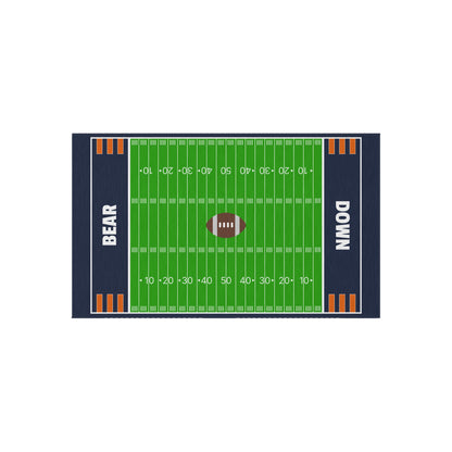 Chicago Bears Football Field Rug - Bear Down Carpet