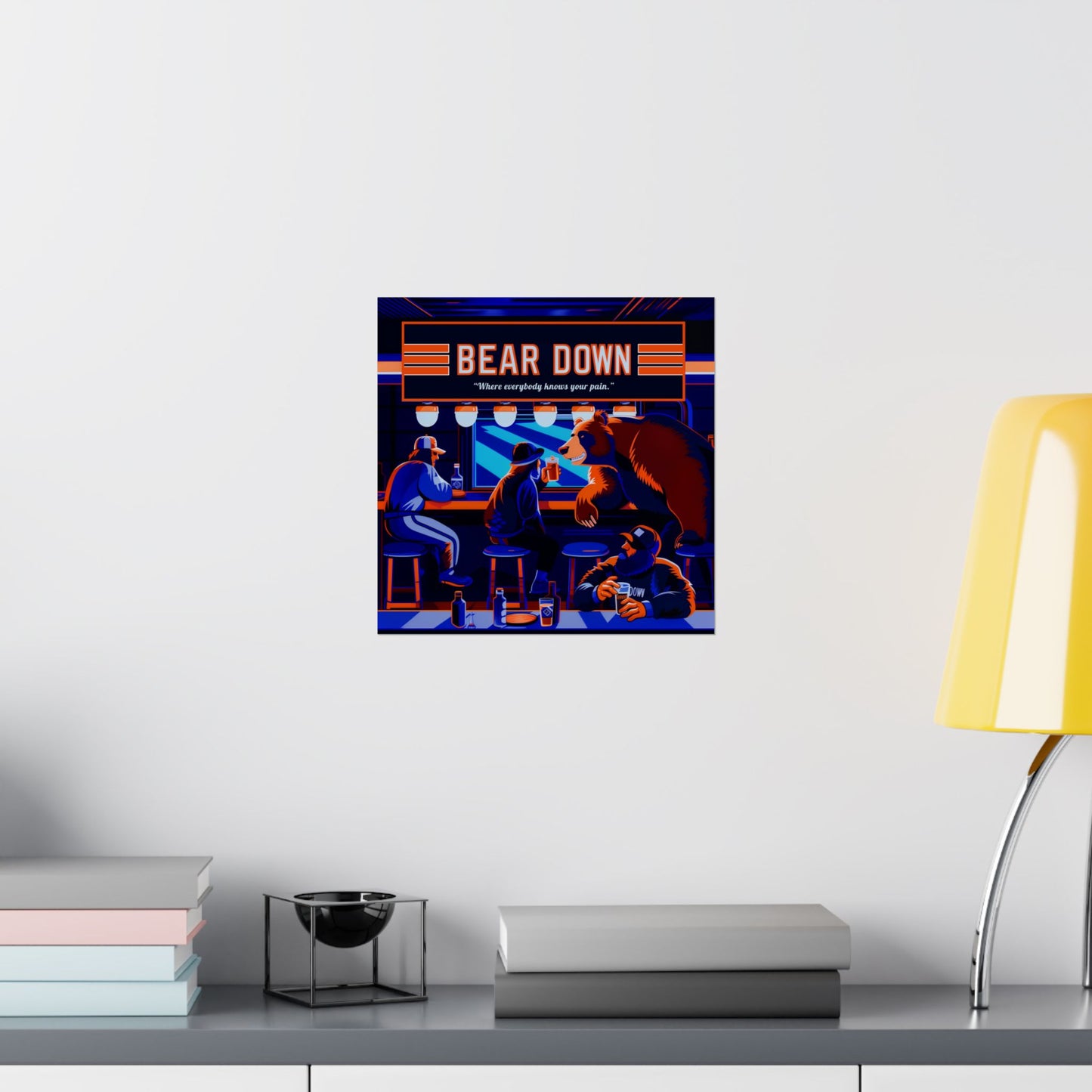 Bear Down Bar Poster