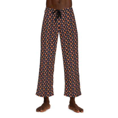 Chicago Bears Pajama Pants - Men's Sleepwear - Bears & Footballs Pattern - Jersey Knit