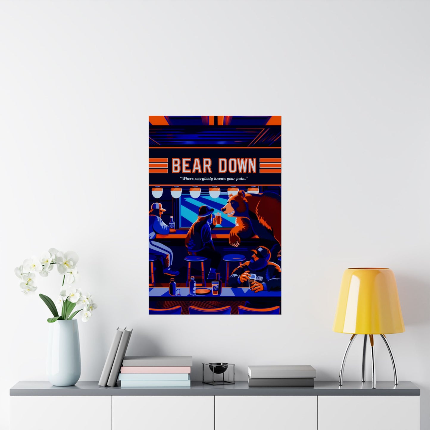 Bear Down Bar Poster