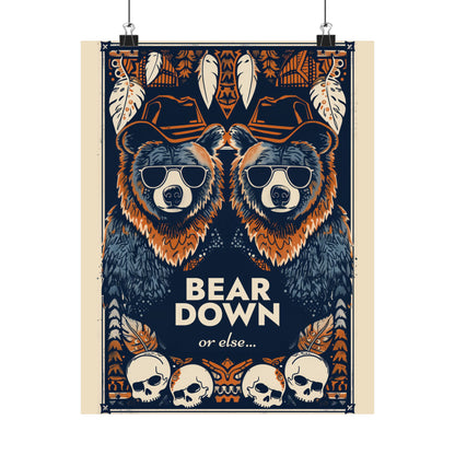 Bear Down Western Poster