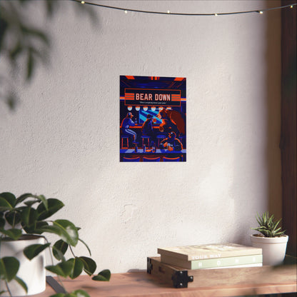 Bear Down Bar Poster