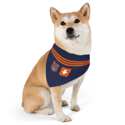 Bear Down Emoji Dog Bandana