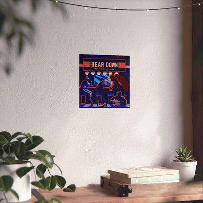 Bear Down Bar Poster