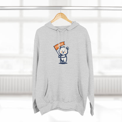 Chicago Flag Bear Hoodie