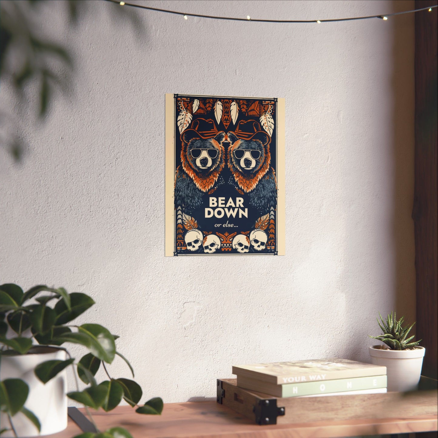 Bear Down Western Poster