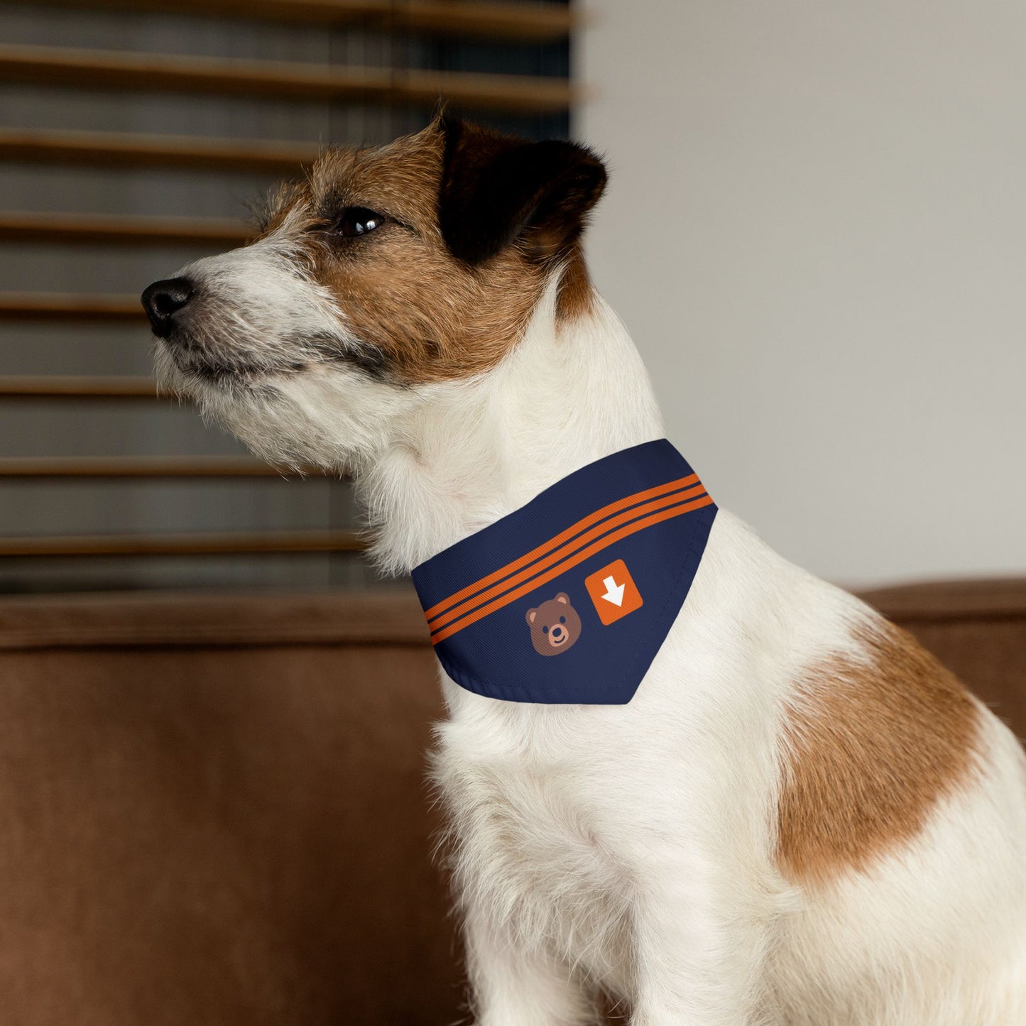 Bear Down Emoji Dog Bandana