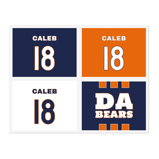 Caleb Williams Bears Sticker Pack – 4 Stickers