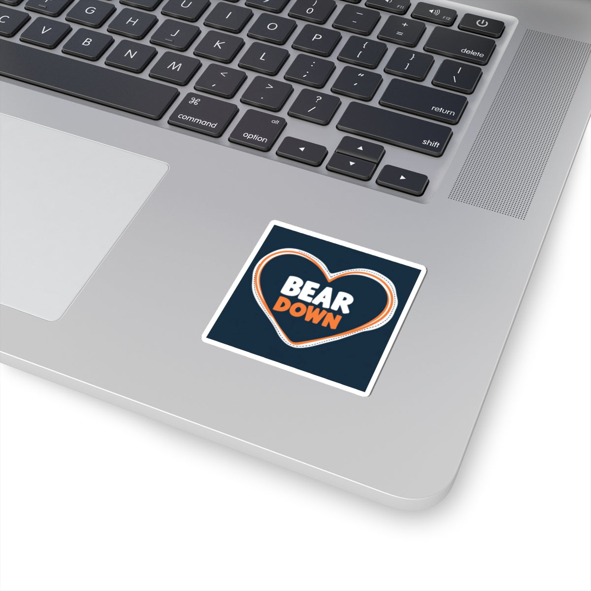 Bear Down Heart Sticker
