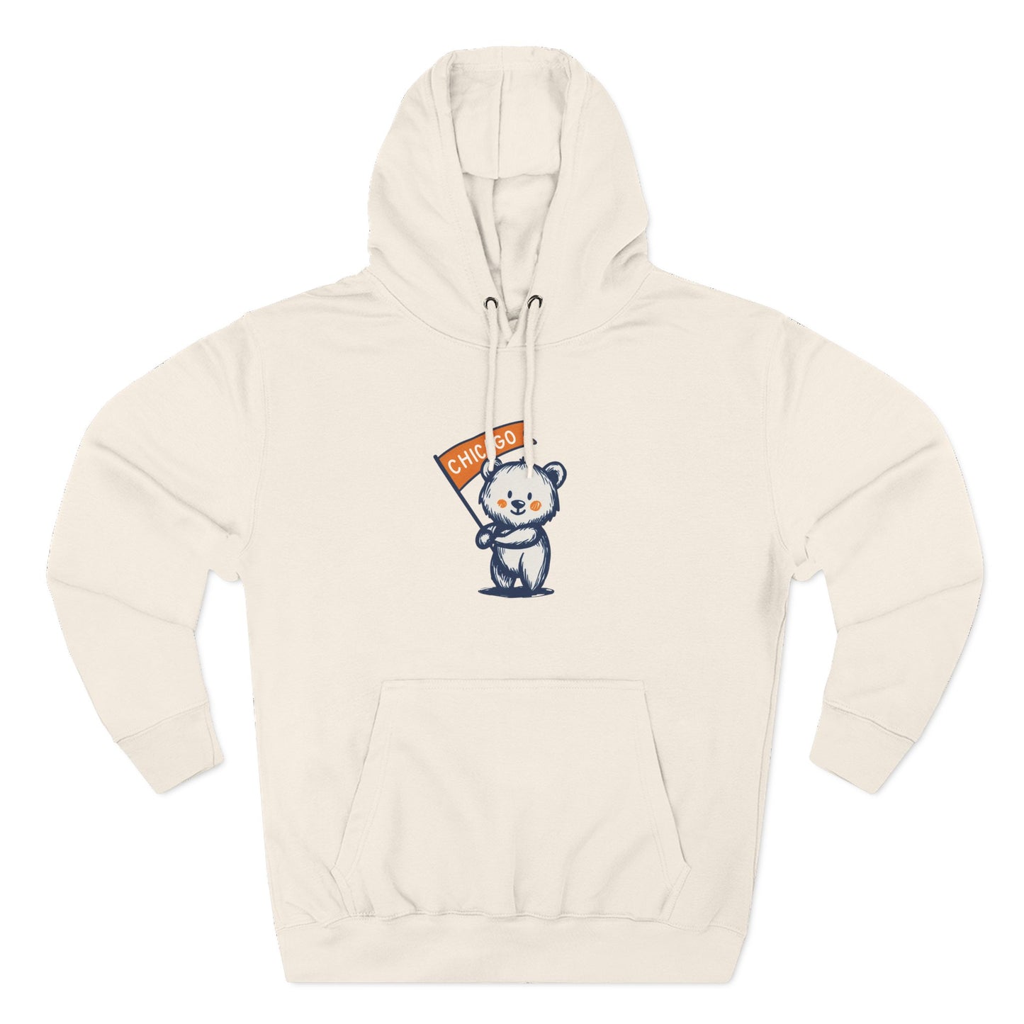 Chicago Flag Bear Hoodie
