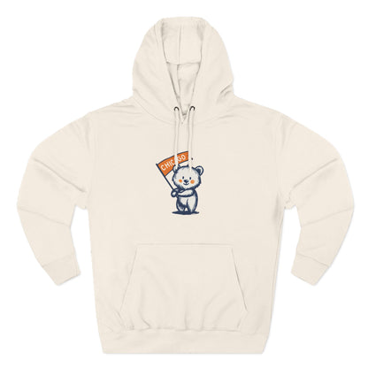Chicago Flag Bear Hoodie
