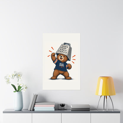 Cheese Grater Bear Poster -  Poster -  No Context Bears