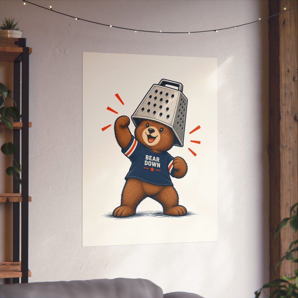 Cheese Grater Bear Poster -  Poster -  No Context Bears