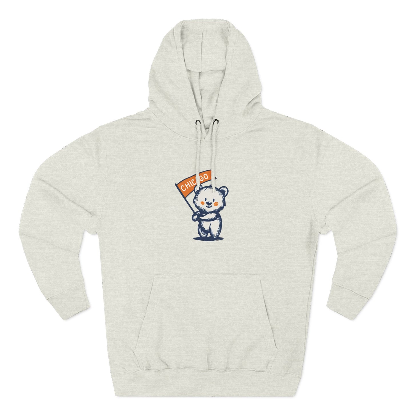 Chicago Flag Bear Hoodie