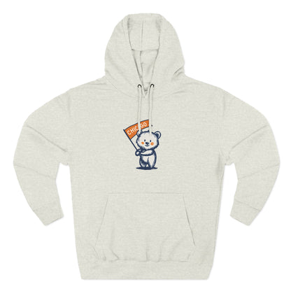 Chicago Flag Bear Hoodie