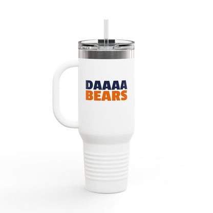 DAAAA BEARS Travel Mug - Chicago Bears Insulated 40 oz Drinkware