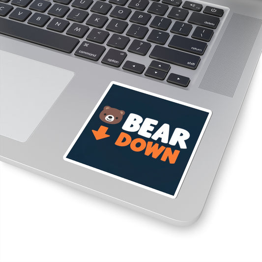 Bear Down Emoji Sticker