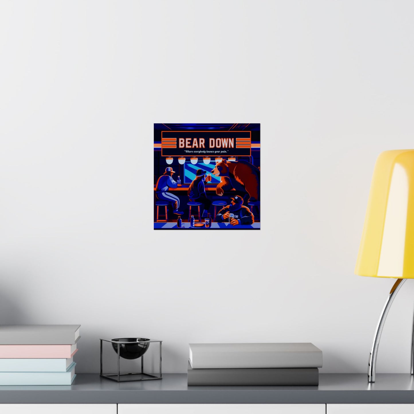 Bear Down Bar Poster