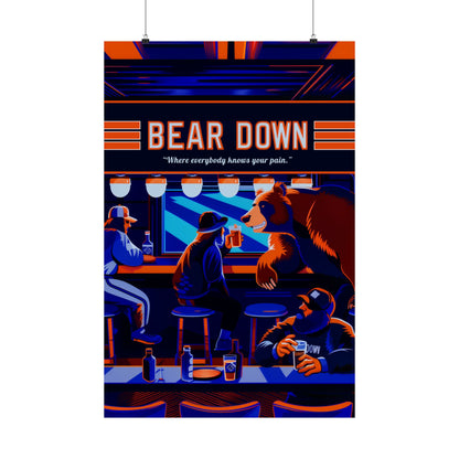 Bear Down Bar Poster