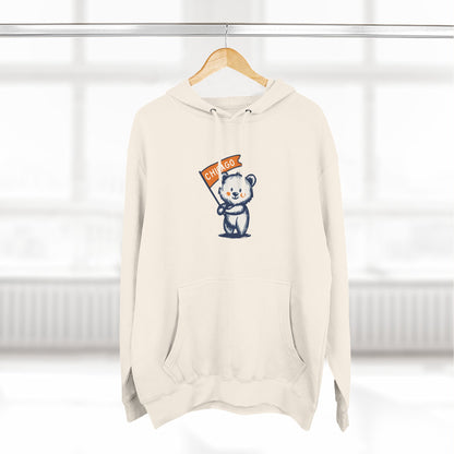 Chicago Flag Bear Hoodie
