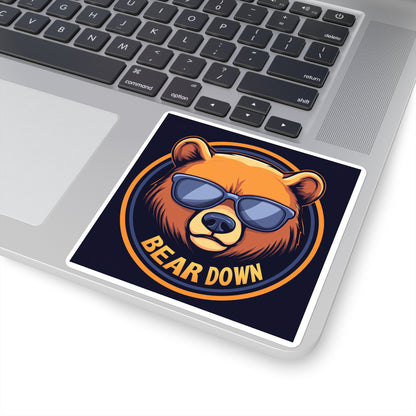 Bear Down Sunglasses Sticker