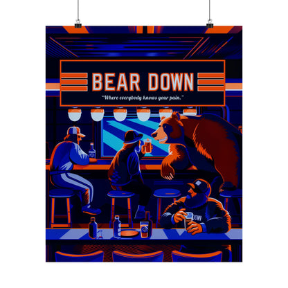 Bear Down Bar Poster