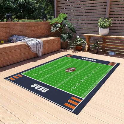 Chicago Bears Football Field Rug - Bear Down Carpet