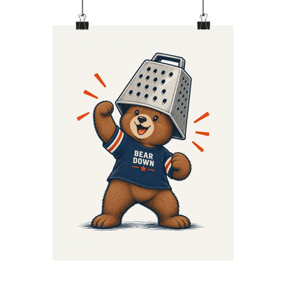 Cheese Grater Bear Poster -  Poster -  No Context Bears